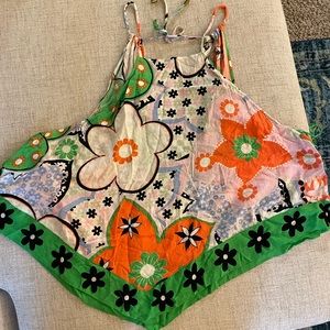 Free People Flower Power Tank/Halter